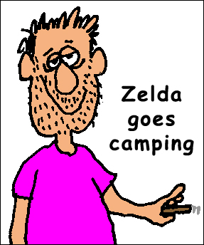 Zelda goes camping