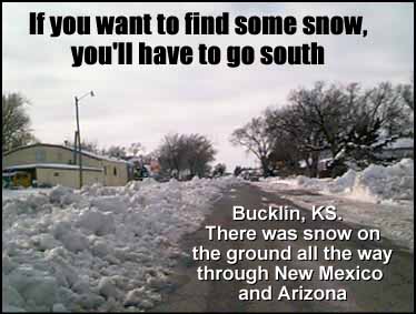If you want to find some snow, you'll have to go south
