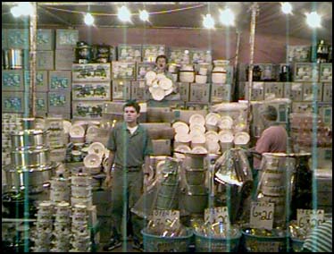 BAHIA LOS FRAILES, BCS, MEXICO -- The wild selling of pots and pans and other kitchenware at the Midway area of Fiesta San Jose.