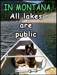 All lakes are public in Montana