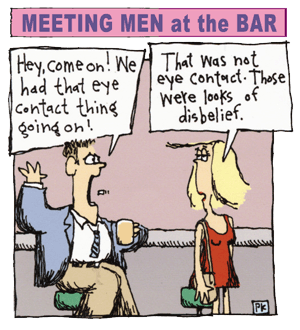 Meeting men at the bar